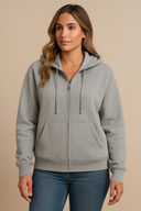 Viola – Women’s Zip-Up Hoodie with Pockets