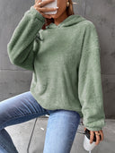 Amara Damen Teddy Hoodie – Langarm Fleece Pullover