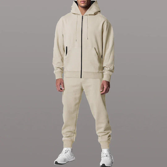 Logan Men’s Tracksuit – Hooded Zip Jacket and Jogger Pants Set