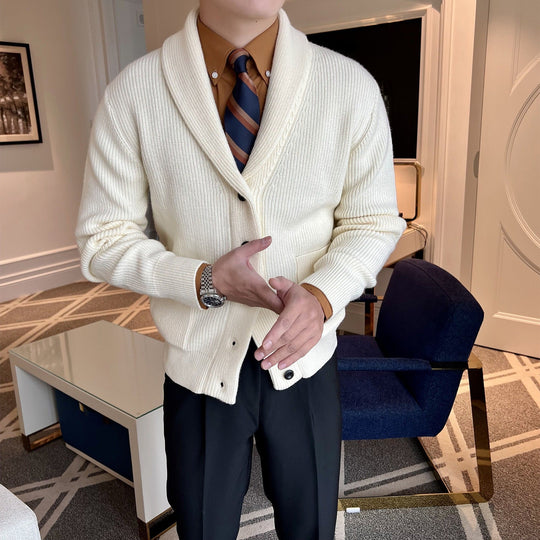 Callum | Shawl Collar Knit Cardigan