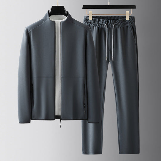 Darren Men’s Tracksuit – Zip Jacket and Straight Leg Pants Set
