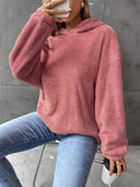 Amara Damen Teddy Hoodie – Langarm Fleece Pullover