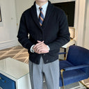 Callum | Gebreid vest met sjaalkraag