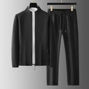 Darren Herren-Trainingsanzug – Reißverschlussjacke und gerade geschnittene Hose Set