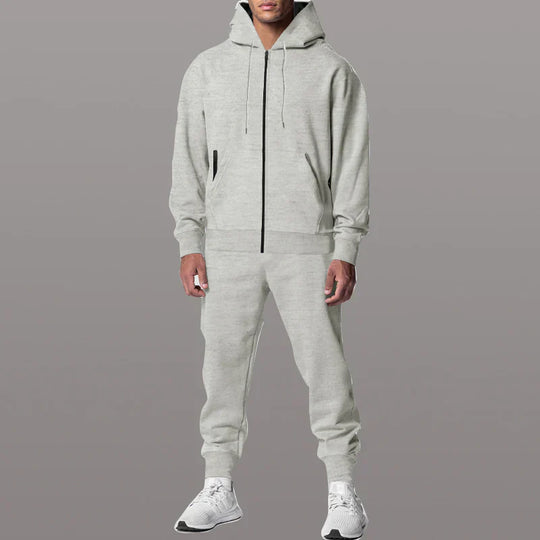 Logan Men’s Tracksuit – Hooded Zip Jacket and Jogger Pants Set