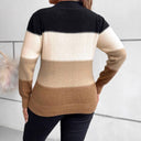 Willow - Damen gestreifter Pullover mit Rundhalsausschnitt