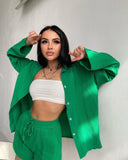 Veala - Fashionable Long Sleeve Blouse and Suit