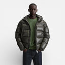 Dale – Men’s hooded puffer jacket with zipper closure