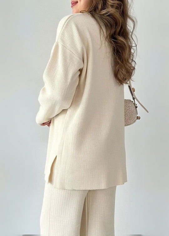 Abby - Casual Ribbed Two-Piece Lounge Set for Women