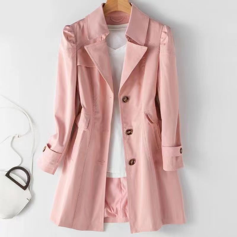 Barclay & Bloom | Women’s Trench Coat – Lightweight Mid-Length Jacket