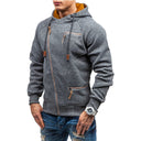 Tristan Men’s Hoodie – Asymmetric Zip-Up Hooded Sweatshirt