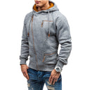 Tristan Men’s Hoodie – Asymmetric Zip-Up Hooded Sweatshirt