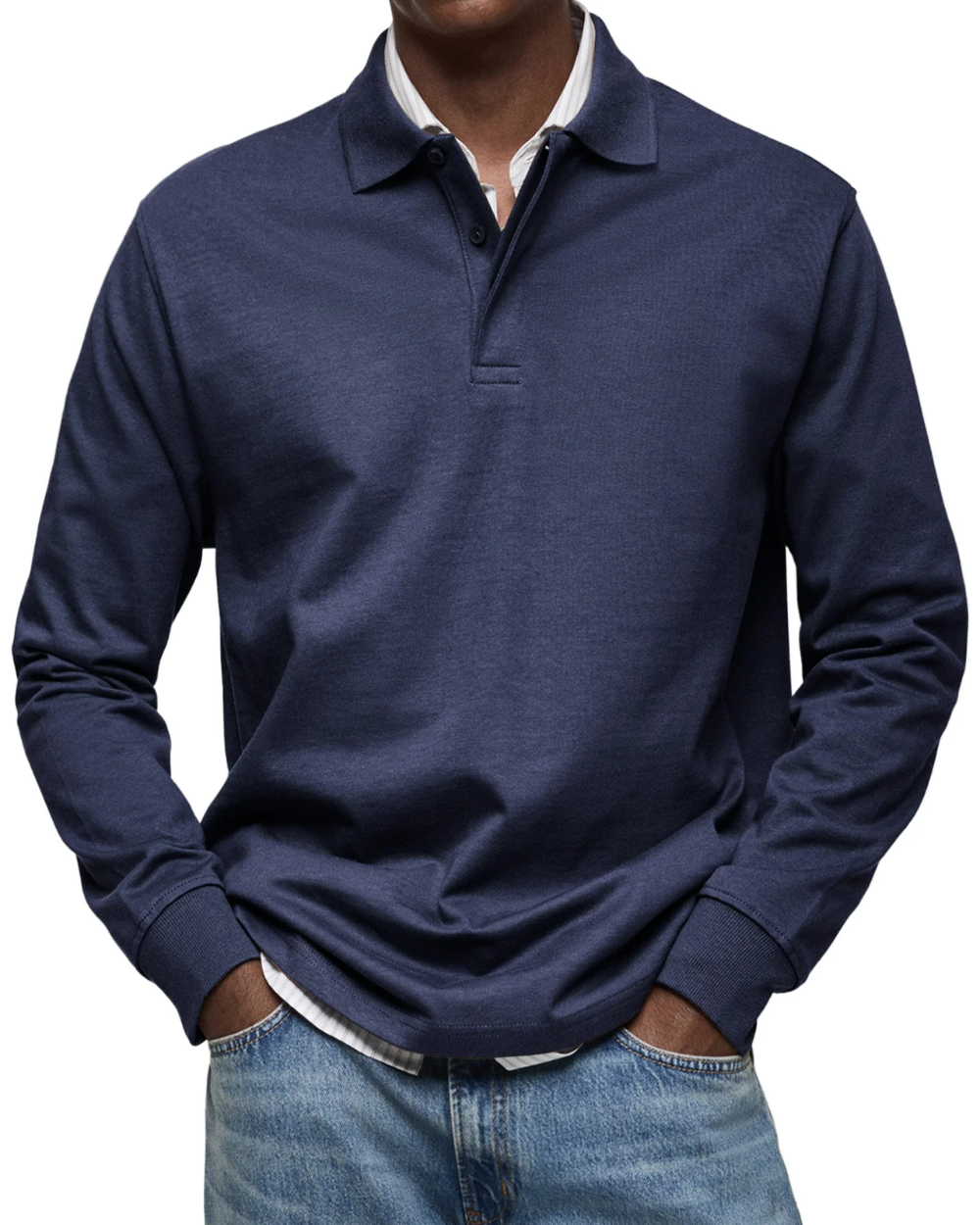 Damian – Men’s Long Sleeve Polo Shirt