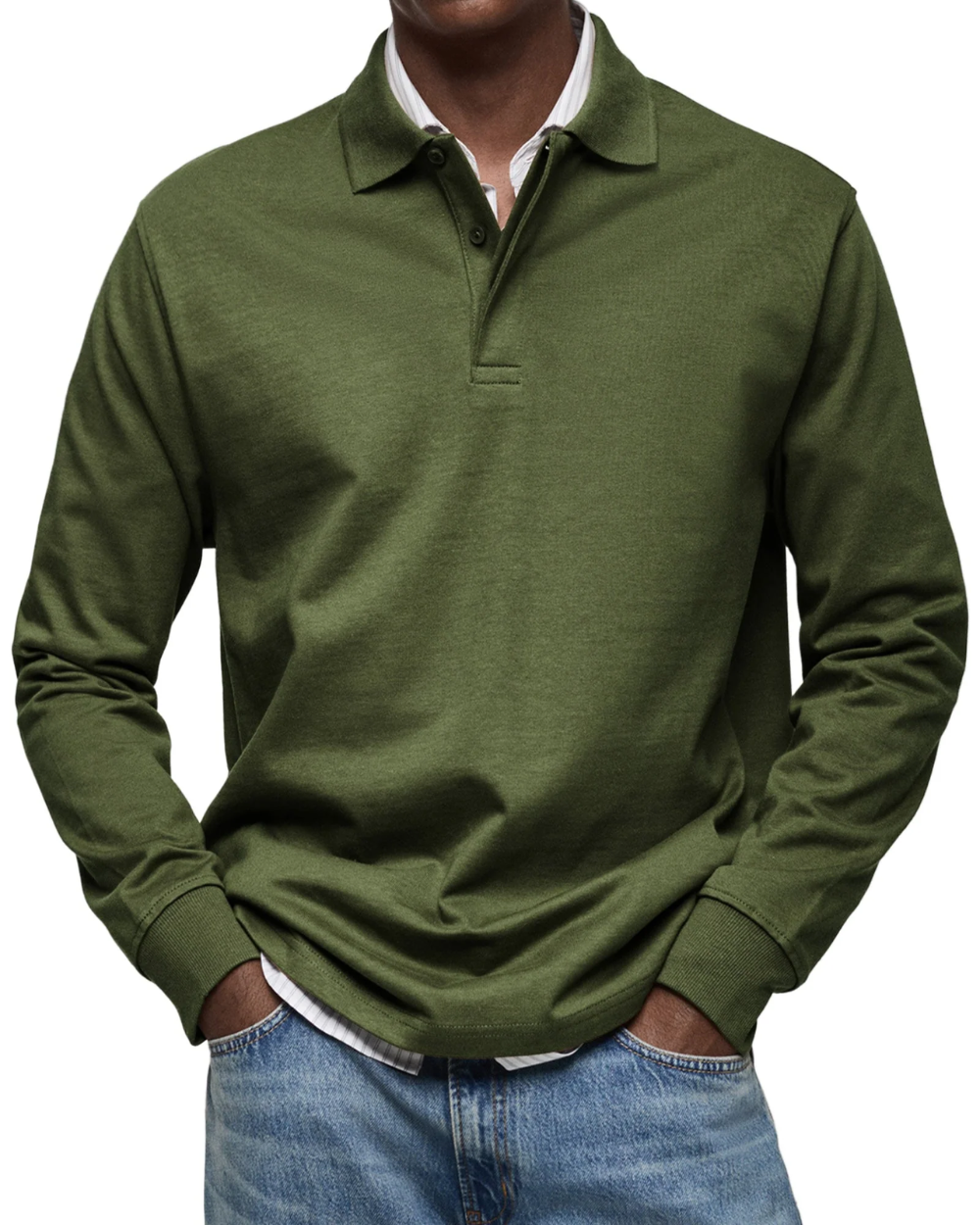 Damian – Men’s Long Sleeve Polo Shirt