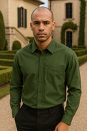 Adrian Men’s Cotton Shirt – Long Sleeve All-Season Wear