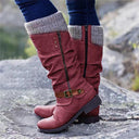 Clarisse | Women’s Tall Winter Boots with Knit Cuff