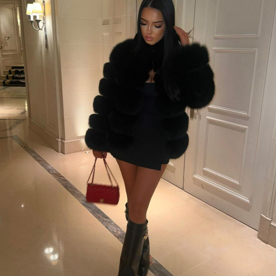 Barclay & Bloom | Women’s Faux Fur Jacket – Short Plush Winter Coat