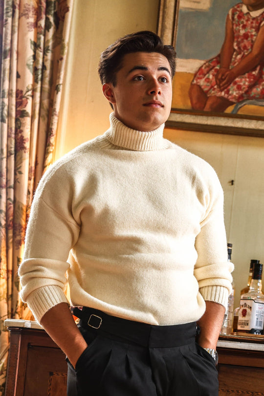 Reginald – Men’s Classic Turtleneck Sweater