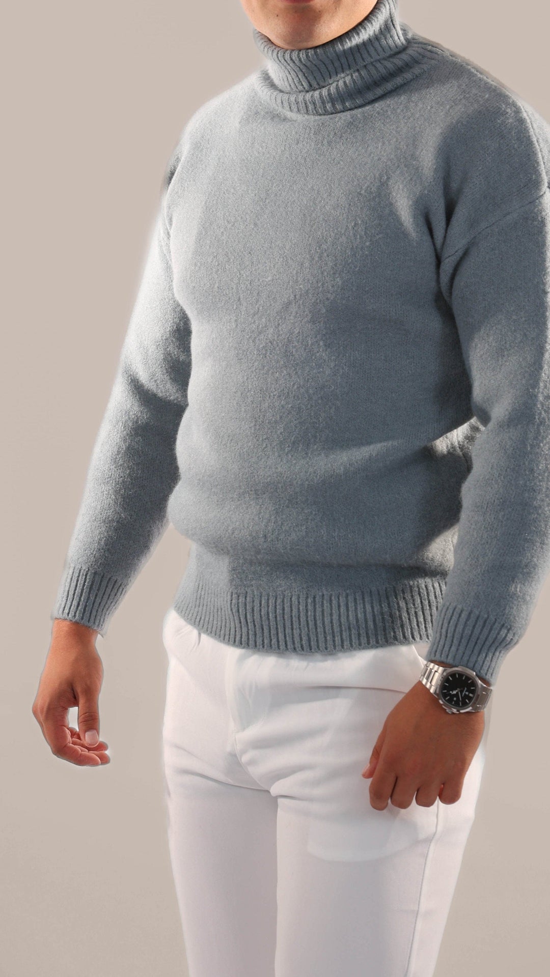 Reginald – Men’s Classic Turtleneck Sweater
