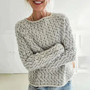 Marla | Damen Strukturierter Strickpullover