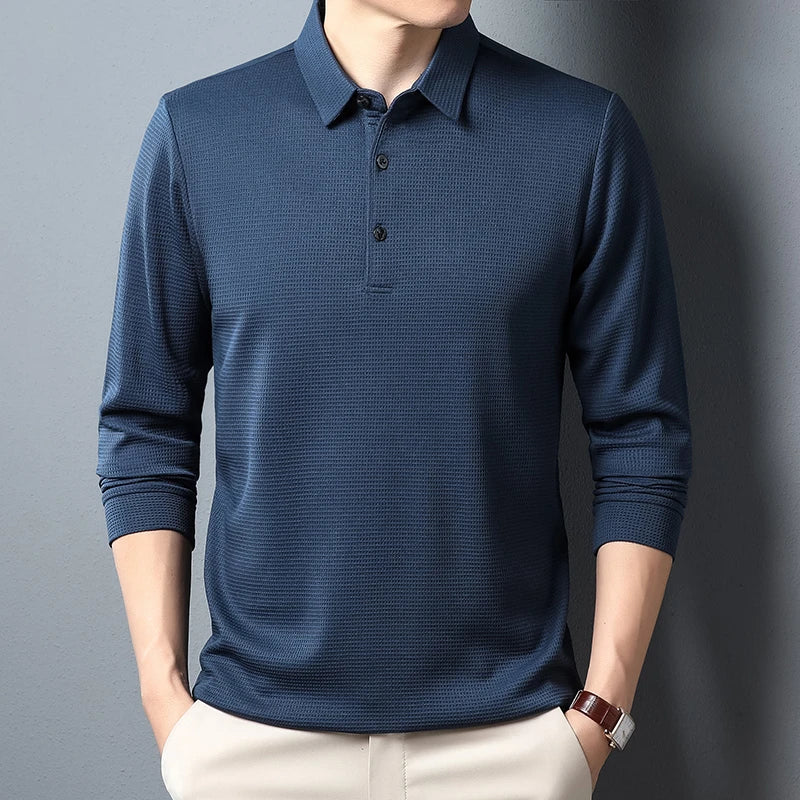 Eddy | Herren Langarm-Poloshirt