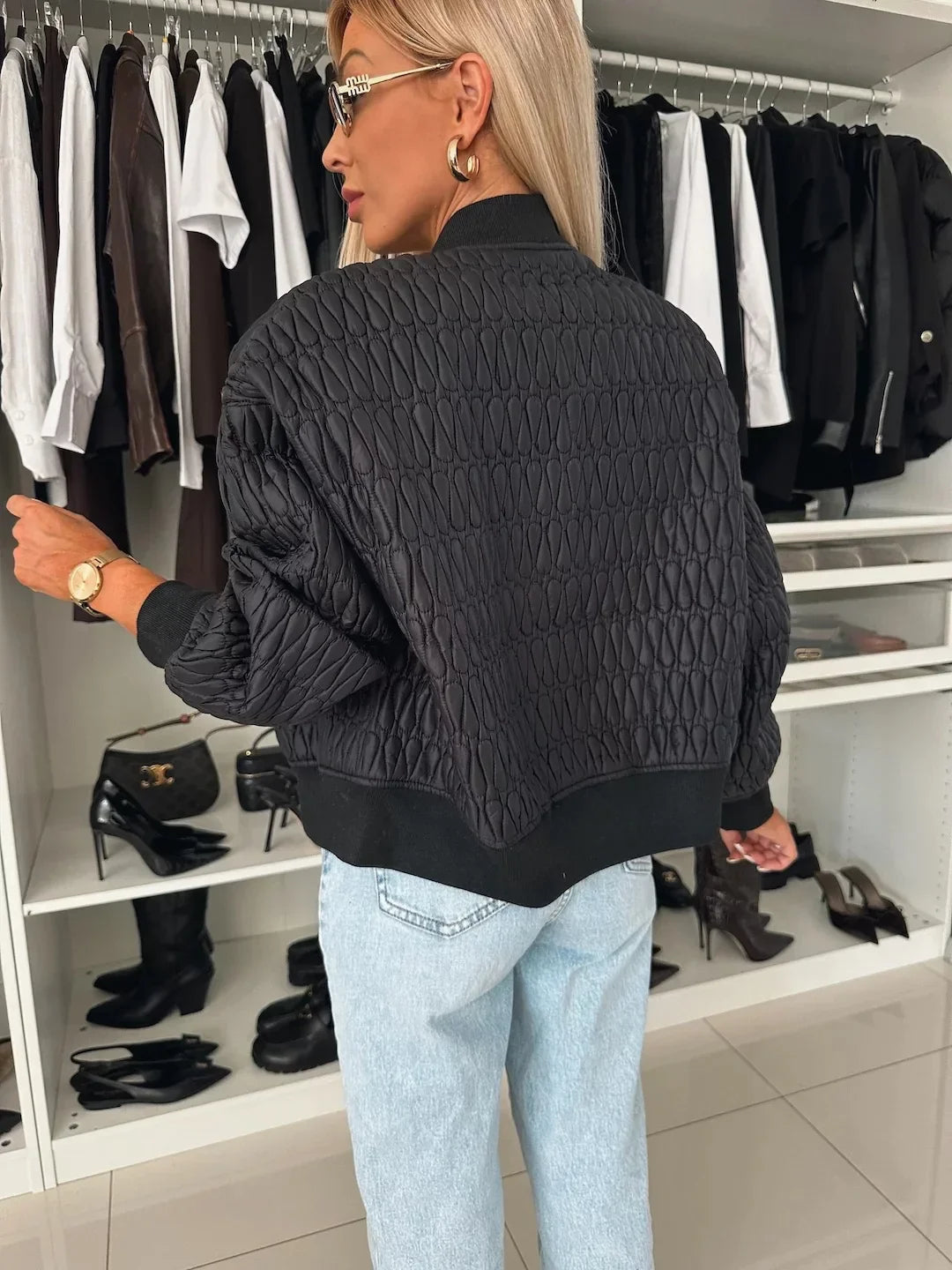 Ivy | Women's Quilted Bomber Jacket
