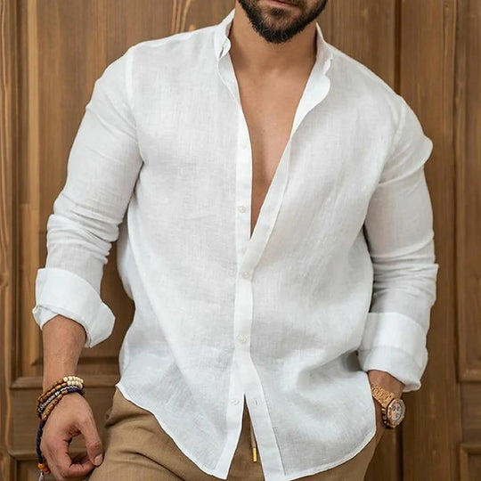 Liam – Men's Casual Linen Shirt