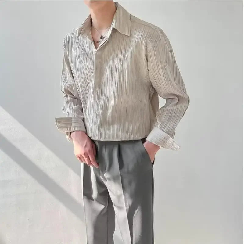 Taiki – Men’s Casual Striped Long Sleeve Shirt