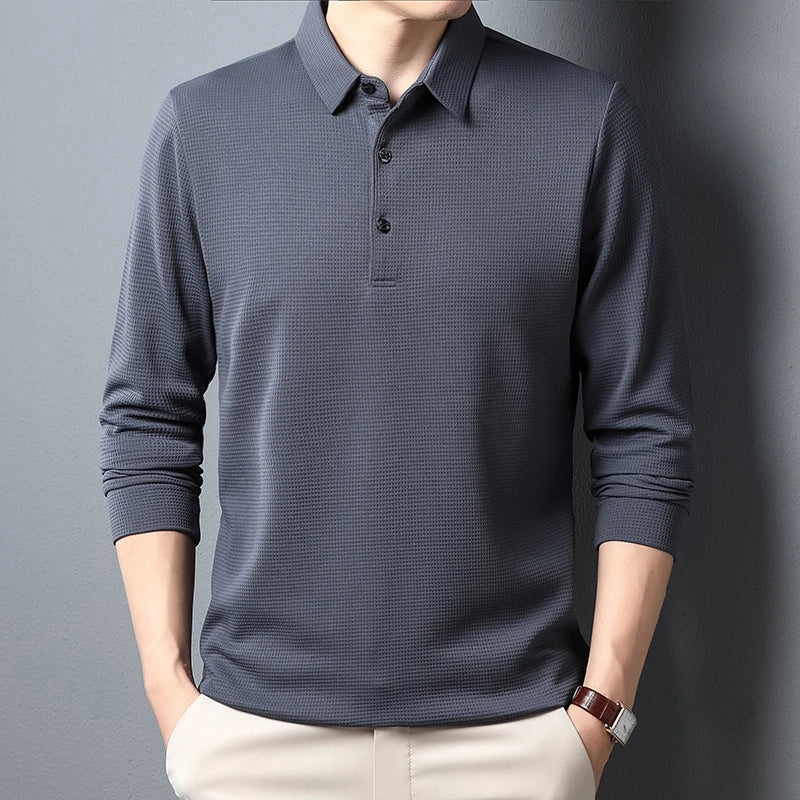 Eddy | Herren Langarm-Poloshirt