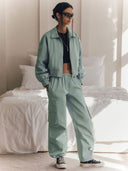 Issa Jacket - Trendy Green Short Jacket