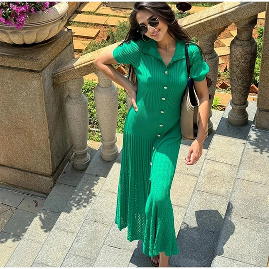 Grace – Knit Dress with High Waist