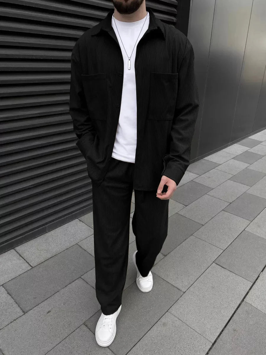 Felix – Classic Men’s Two-Piece Set, Comfortable Long Sleeve & Pants