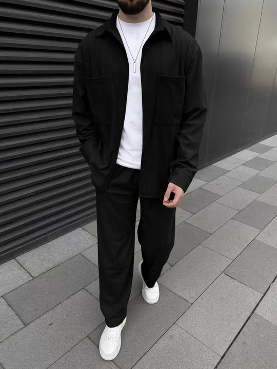 Felix – Classic Men’s Two-Piece Set, Comfortable Long Sleeve & Pants