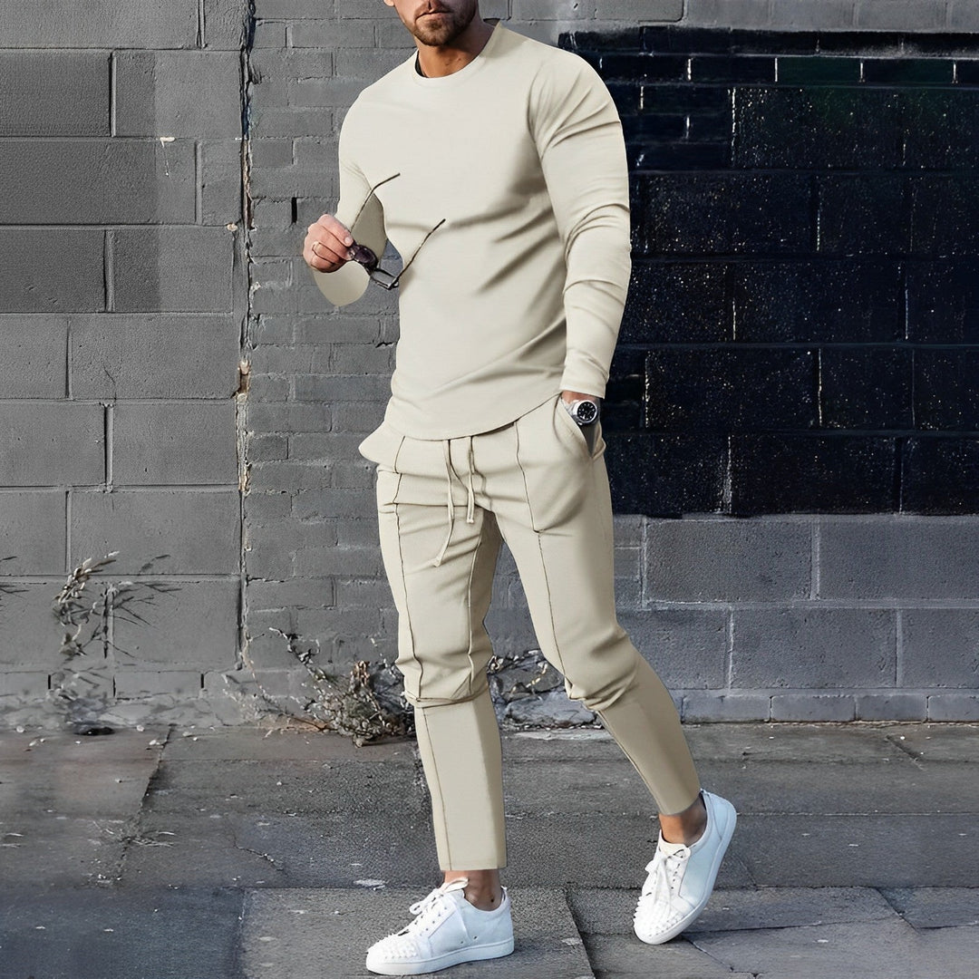 Ryan Men’s Tracksuit – Slim Fit Long Sleeve Top and Joggers Set