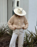 Sylvie – Grob gestrickter Cardigan mit Knöpfen