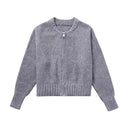 Elodie - Women's Cropped Knit Cardigan Sweater