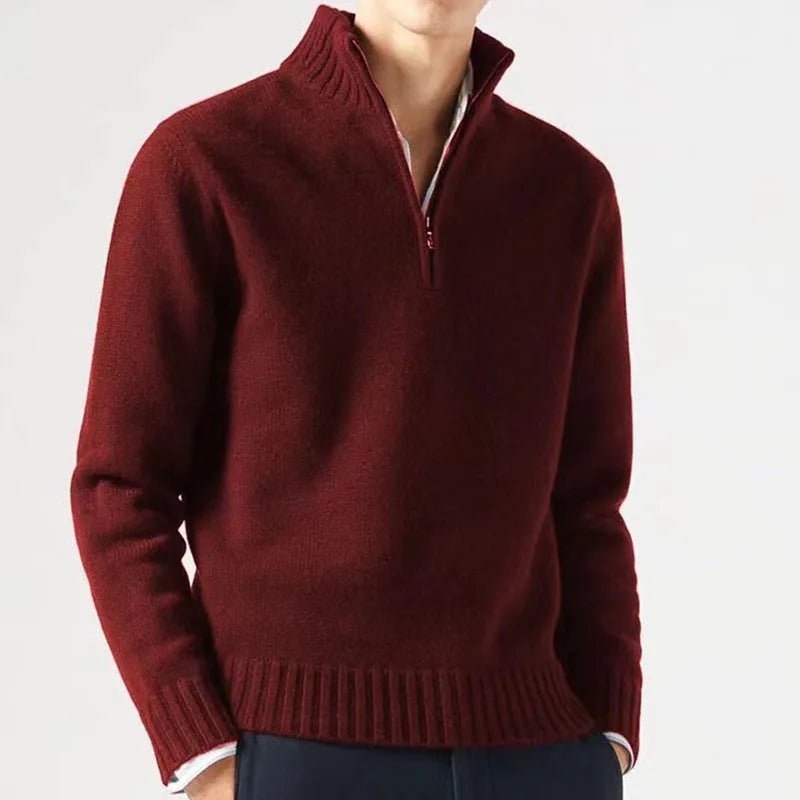 Lorenzo | Men’s Half Zip Sweater with Long Sleeves