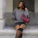 Elodie - Women's Cropped Knit Cardigan Sweater