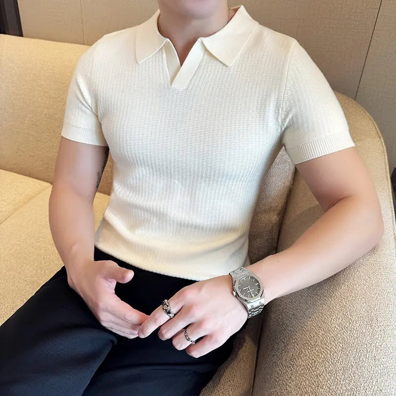 Benjamin – Casual Slim Fit Polo Collar Shirt