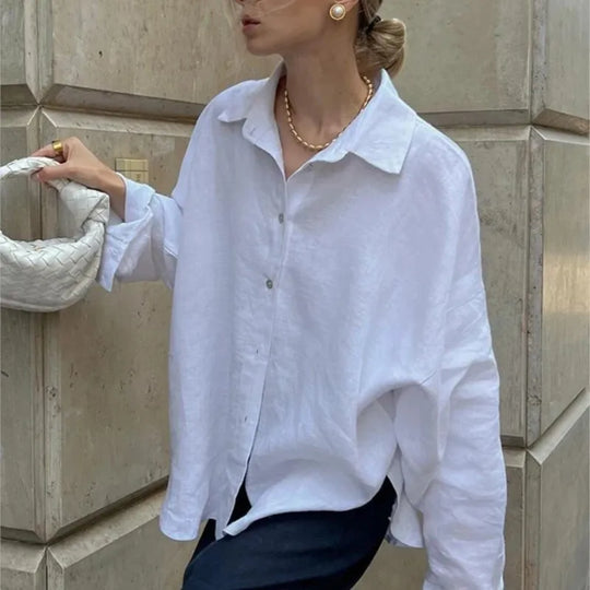 Saffron – Long Sleeve Loose Fit Blouse