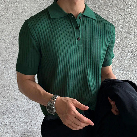 Noah – Polo w stylu retro w jednolitym kolorze
