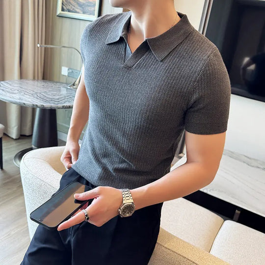 Benjamin – Casual Slim Fit Polo Collar Shirt