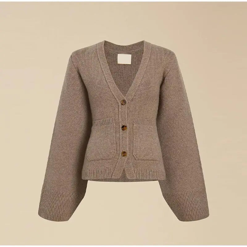 Barclay & Bloom | Women’s Knitted Cardigan – Long Sleeve V-Neck Sweater with Button Closure