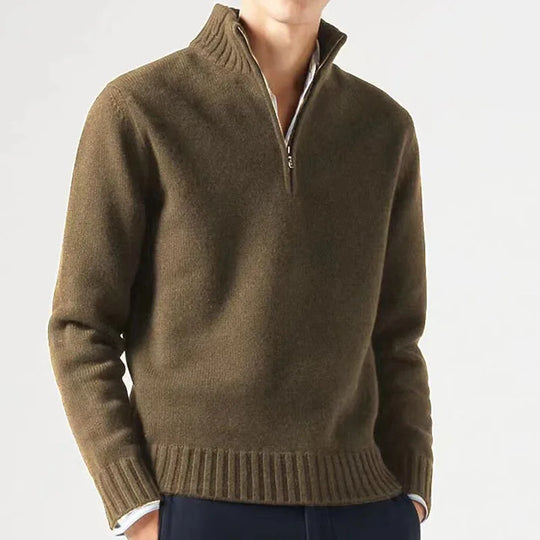Lorenzo | Men’s Half Zip Sweater with Long Sleeves