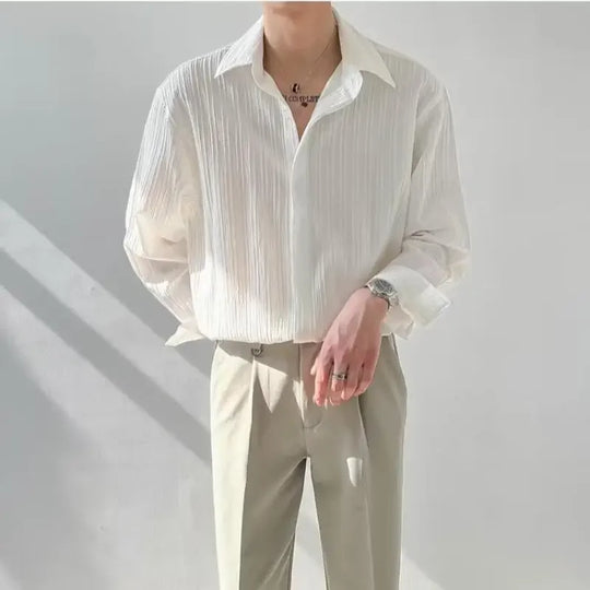 Taiki – Men’s Casual Striped Long Sleeve Shirt