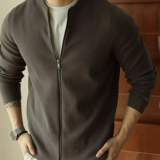 Casper – Men’s Zip-Up Knit Cardigan Sweater