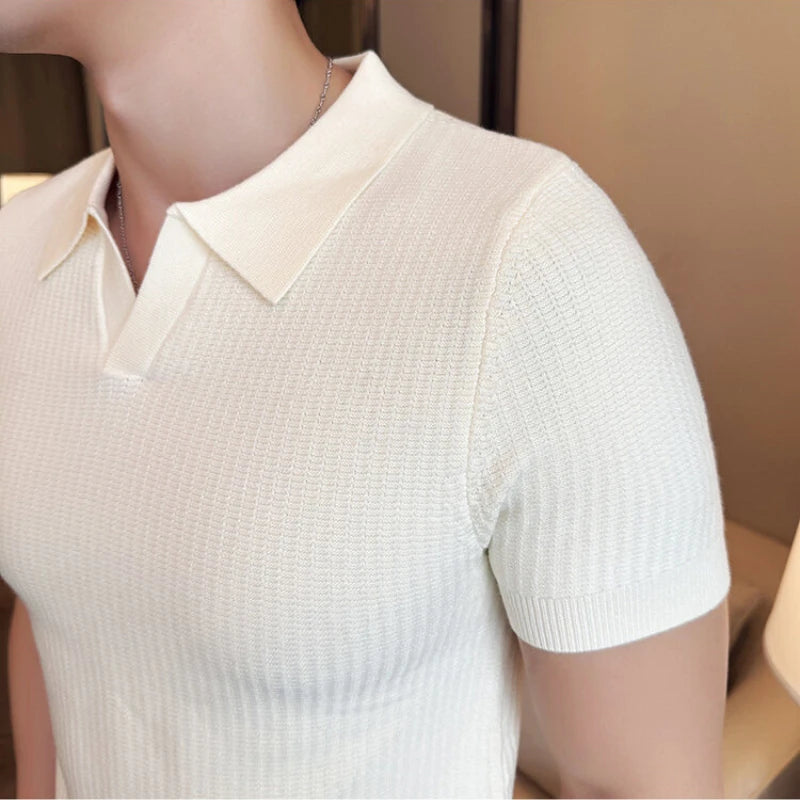 Benjamin – Casual Slim Fit Polo Collar Shirt