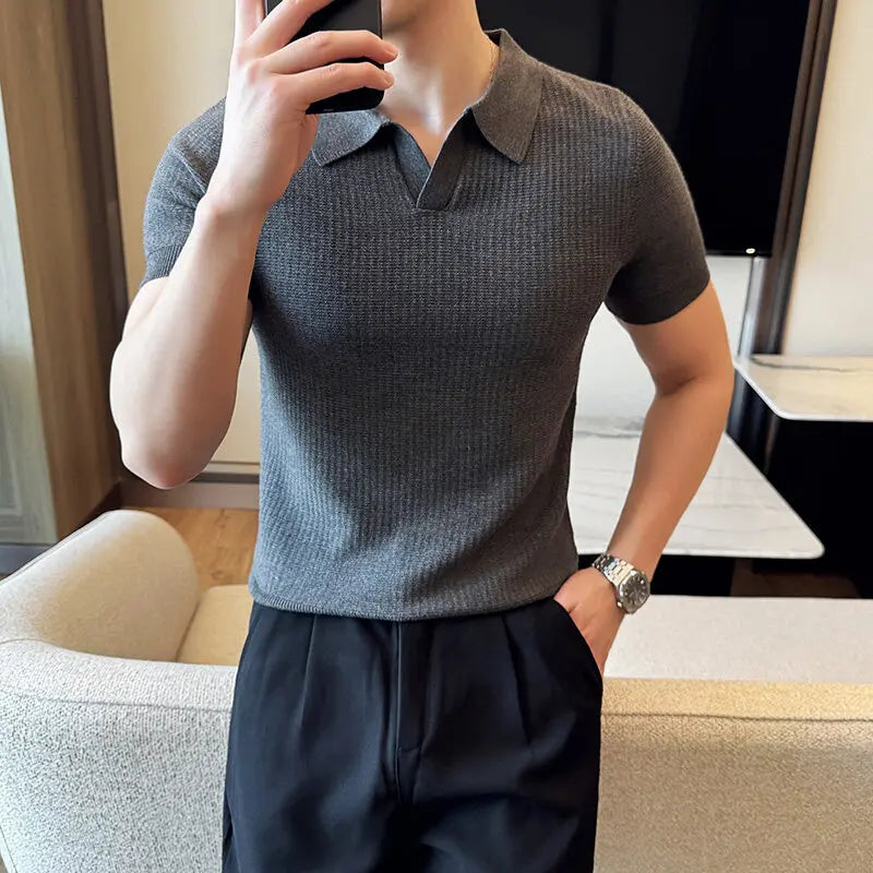 Benjamin – Casual Slim Fit Polo Collar Shirt