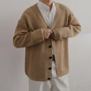 Julian Men’s Cardigan – Knitted Wool Blend V-Neck