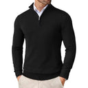 Marlon | Men’s Half-Zip Sweater with Stand Collar